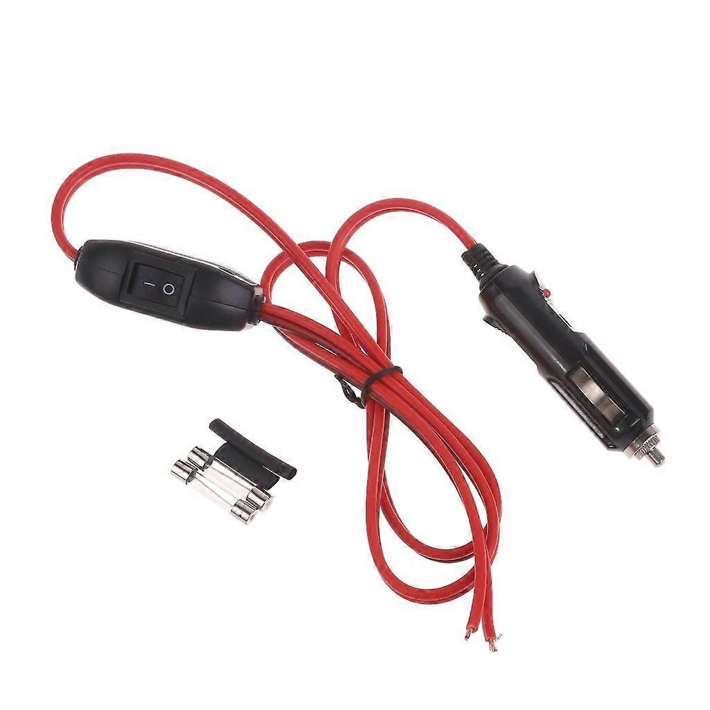 Cigarette Lighter Male Plug with On/Off 2.5mm Cord Automotive Accessory