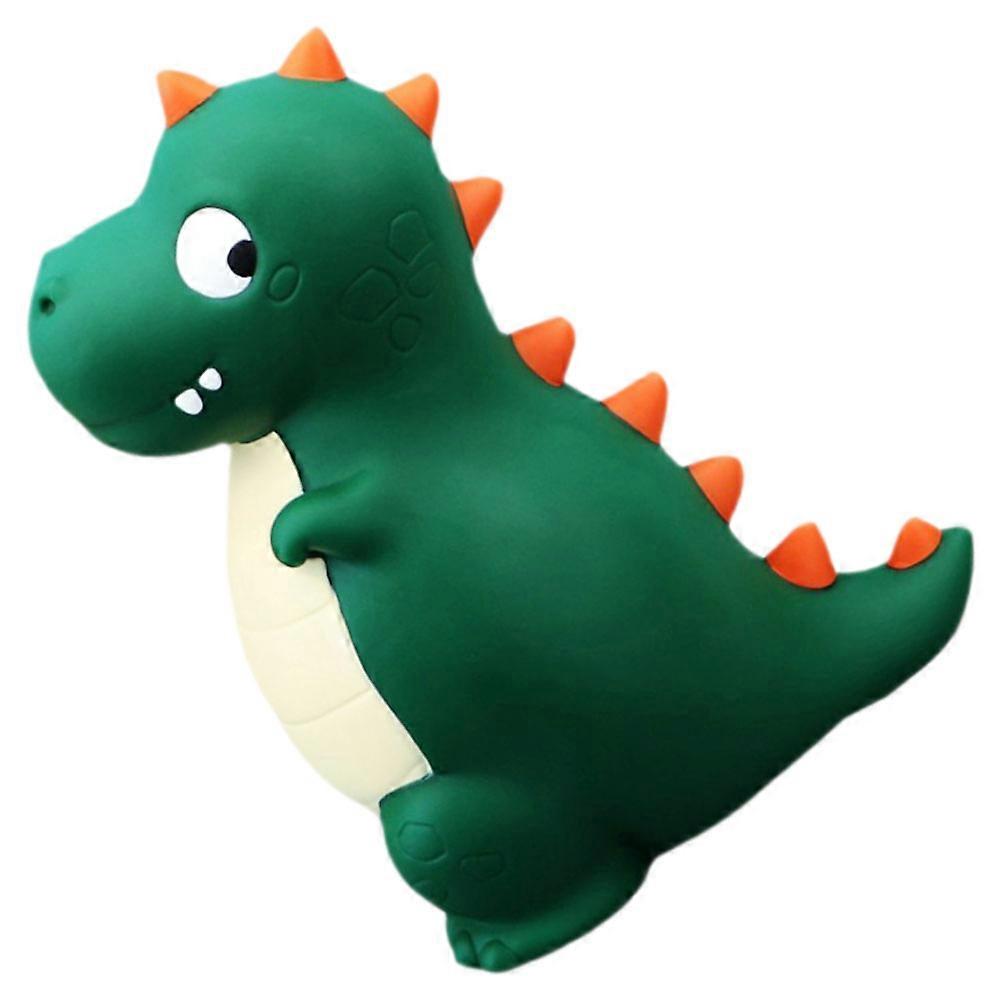 Green Dinosaur Money Saving Box For Children Safe Storage Holder Indoor Use Design 1Set