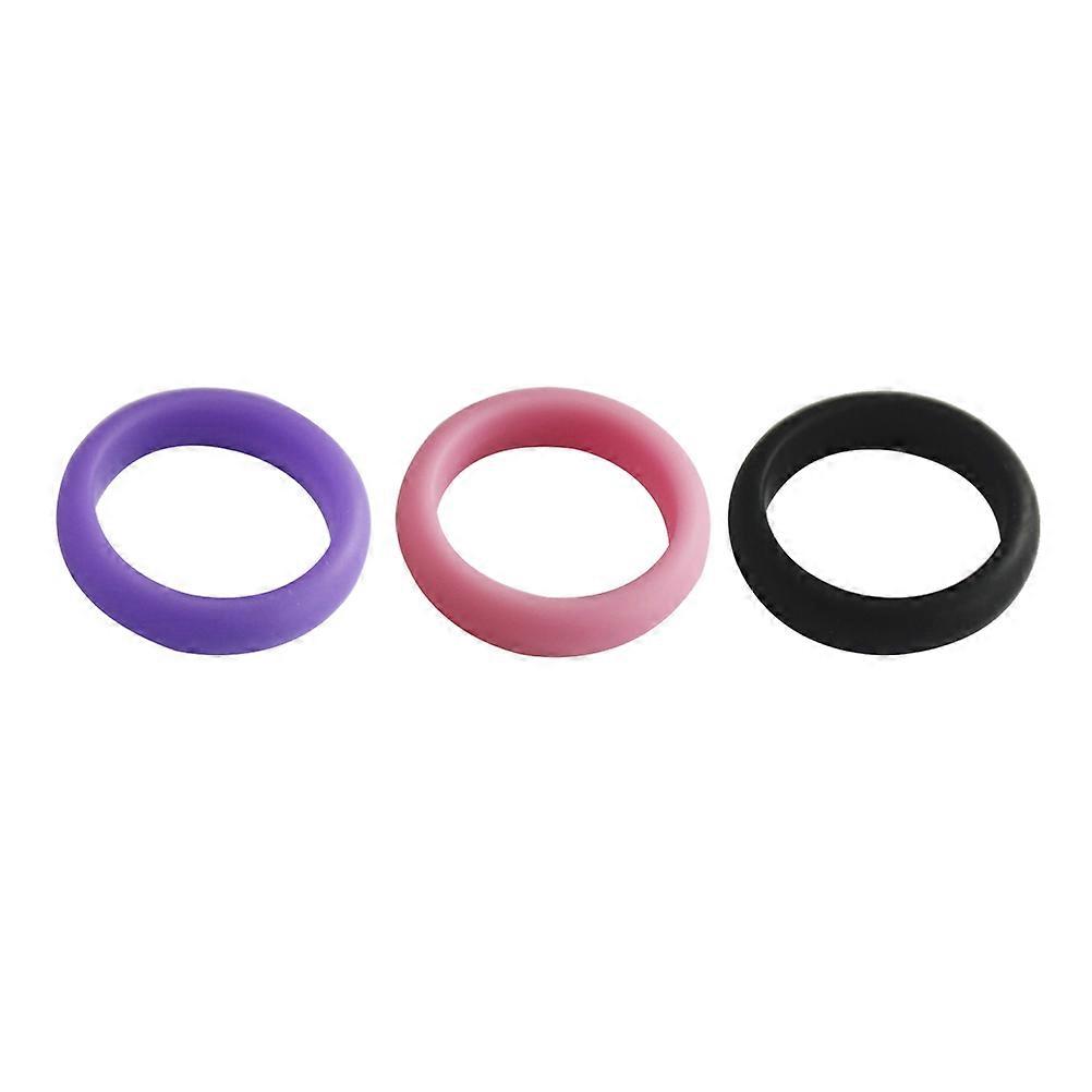 Assorted Color Silicone Rings for Wearing during Exercises Gym Activities Size 4
