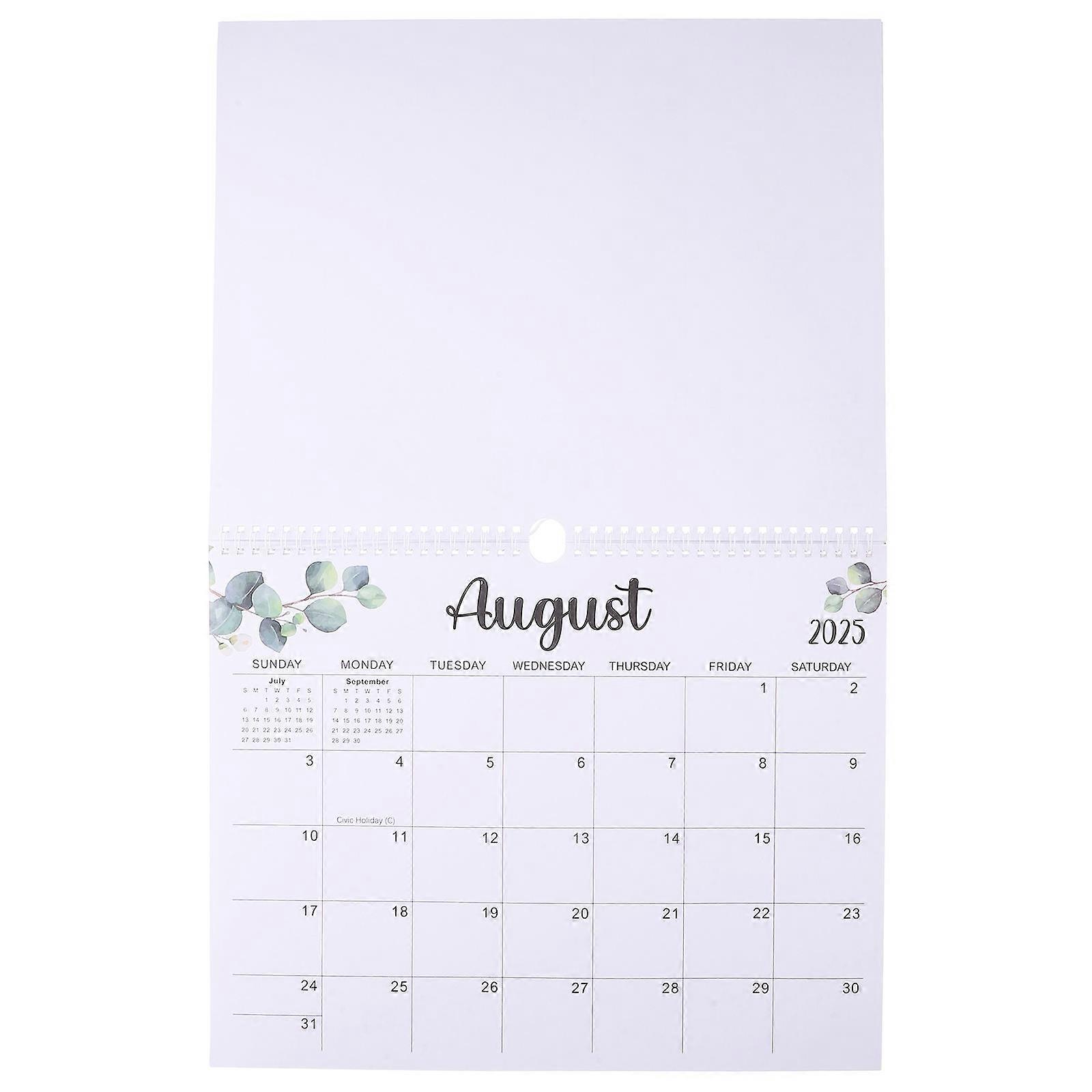 Monthly Wall Calendar YO Ring Spiral Binding For Home School Office Use Rectangular Shape 37 50X29 20X0 05Cm Long Term Planning 1Set