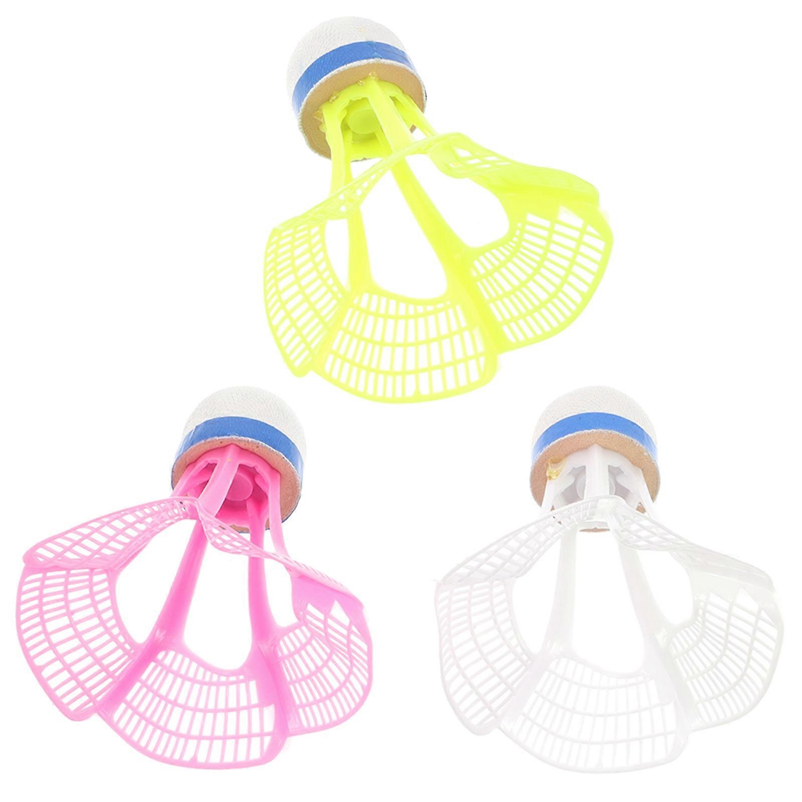 Wind Resistant Shuttlecock Precision Control For Beginners Nylon Material 7.50X7.00X7.00CM 3Pcs