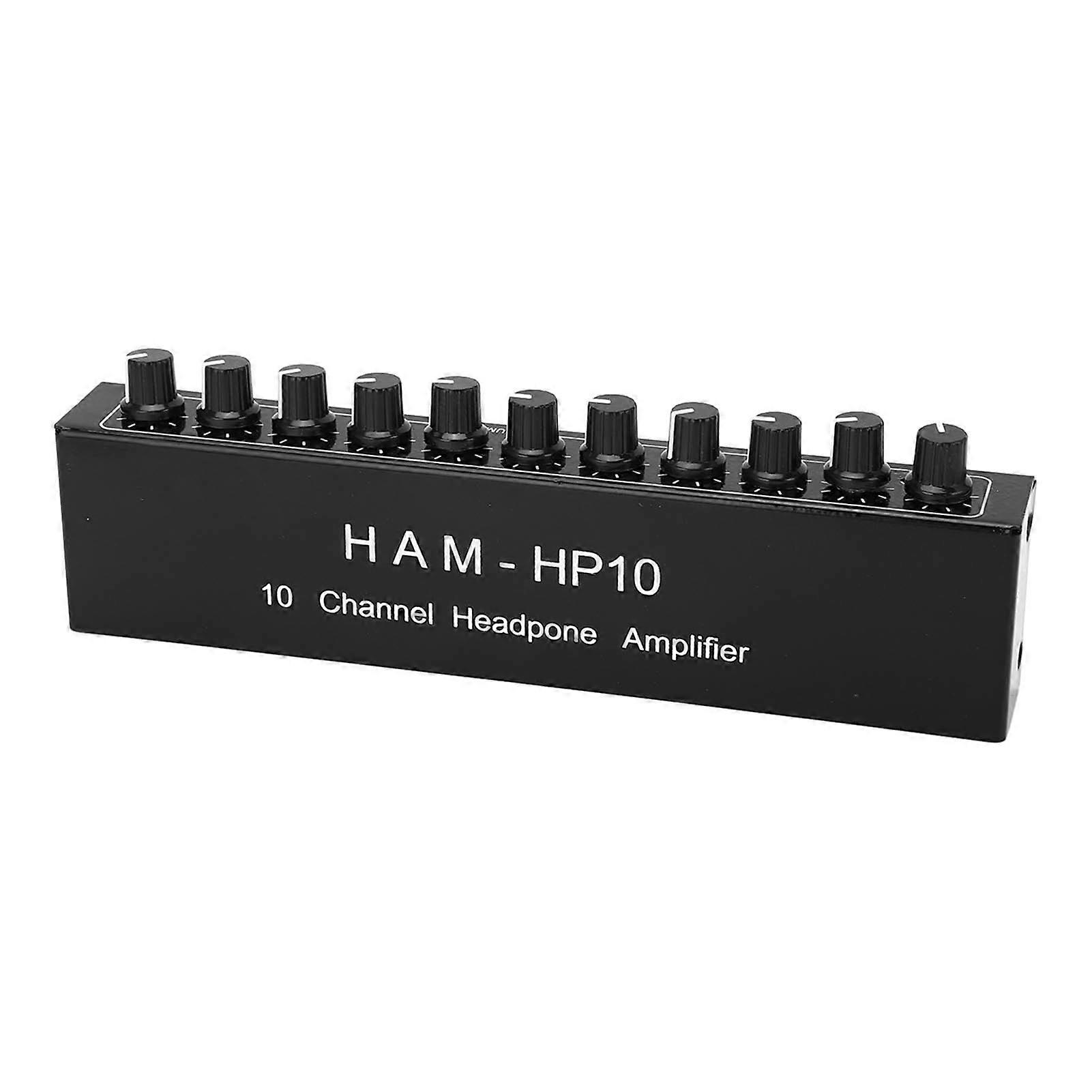 10 Channel Headphone Amplifier 1 In 10 Out Channel Stereo Distributor Headphone Amplifier 