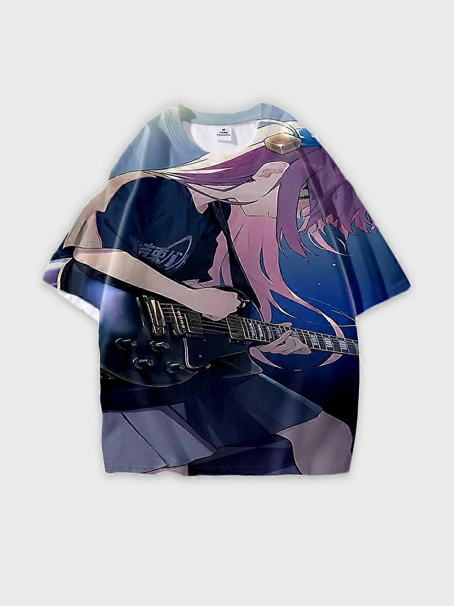 T-shirt round neck Cartoon Pattern loose short sleeve C424