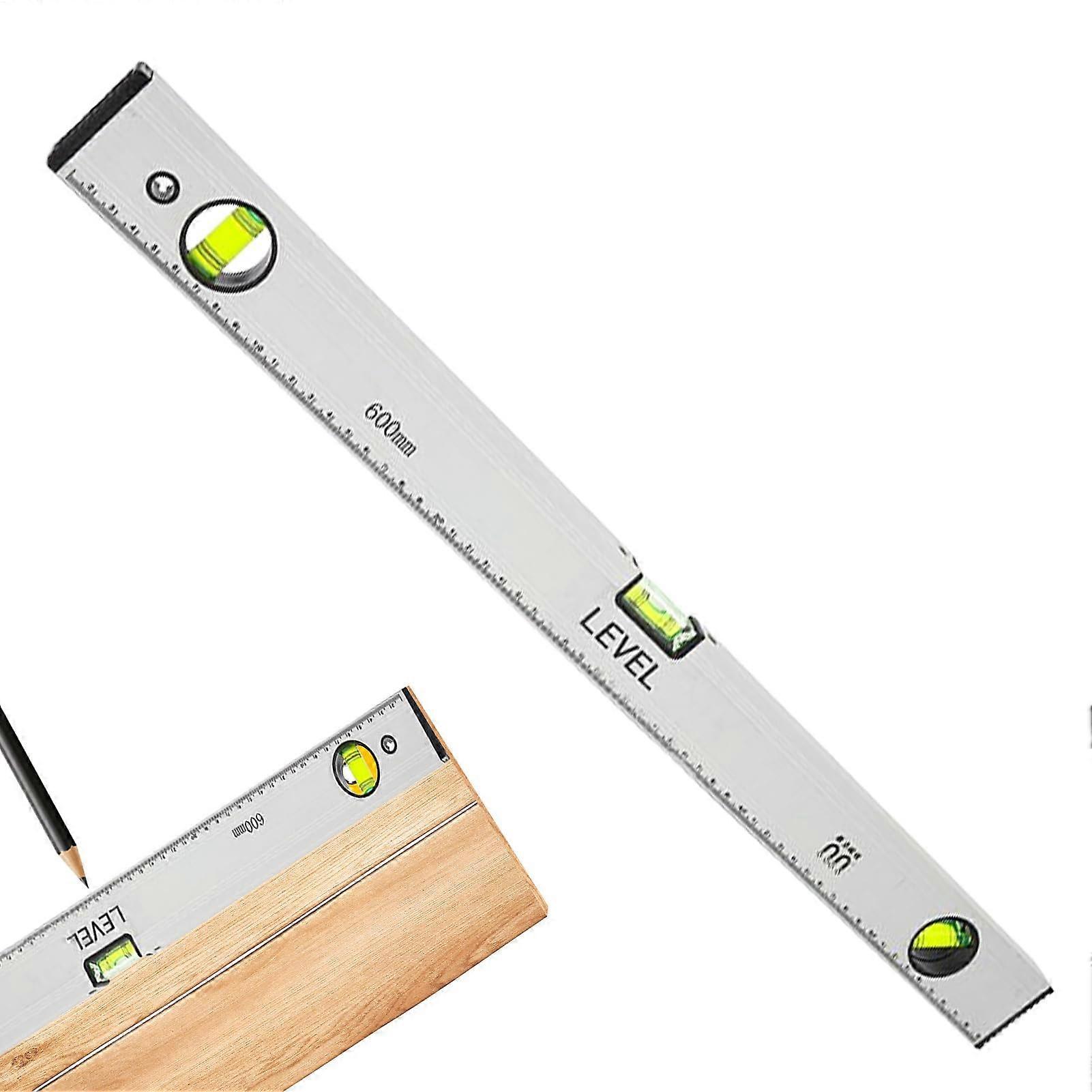 Magnetic Ruler  Clear Scale Precision Angle Level – Reusable Metal Measuring Tool