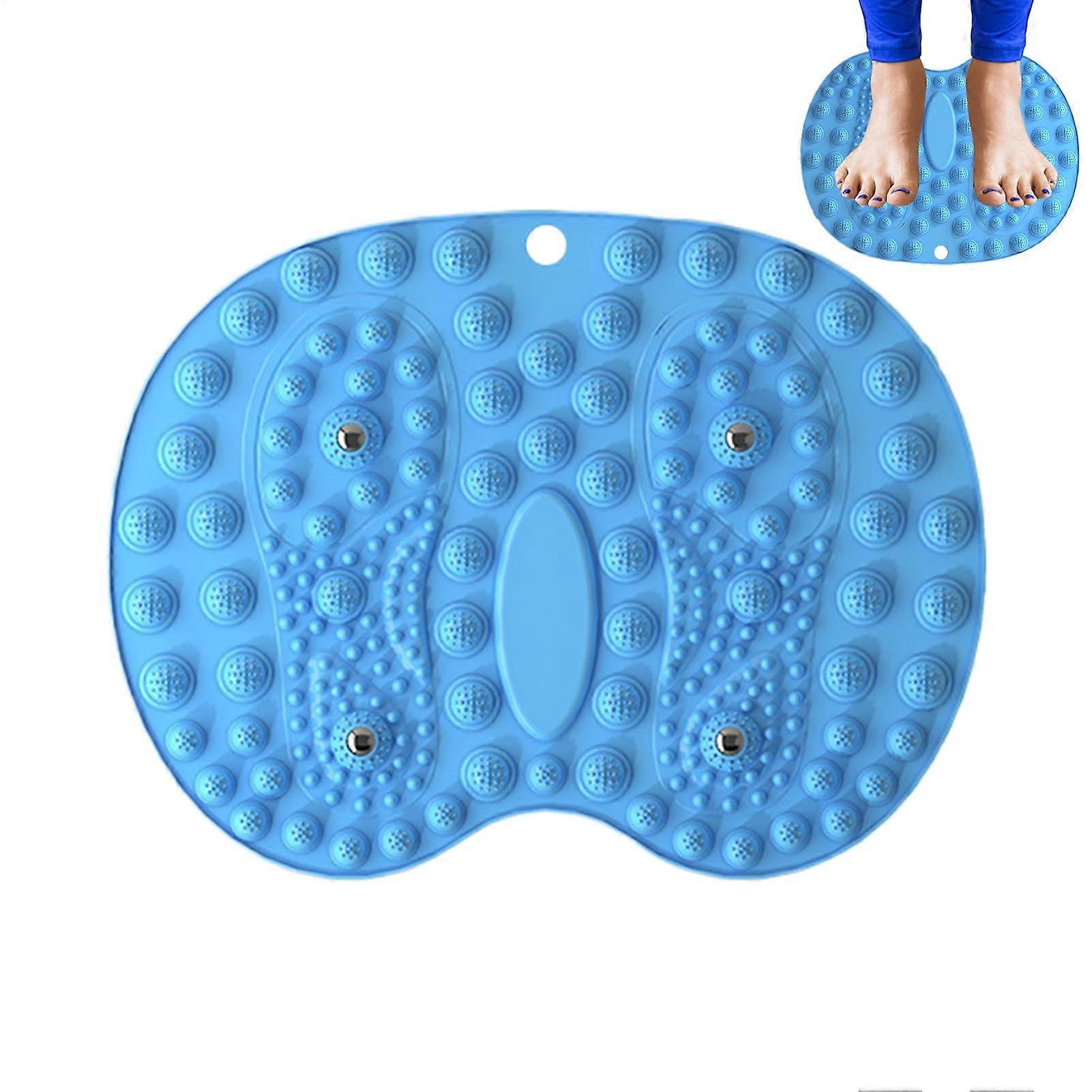 Foot Massage Pad, Reflexology Mat with Magnets Hexinxing Blue 44x35cm