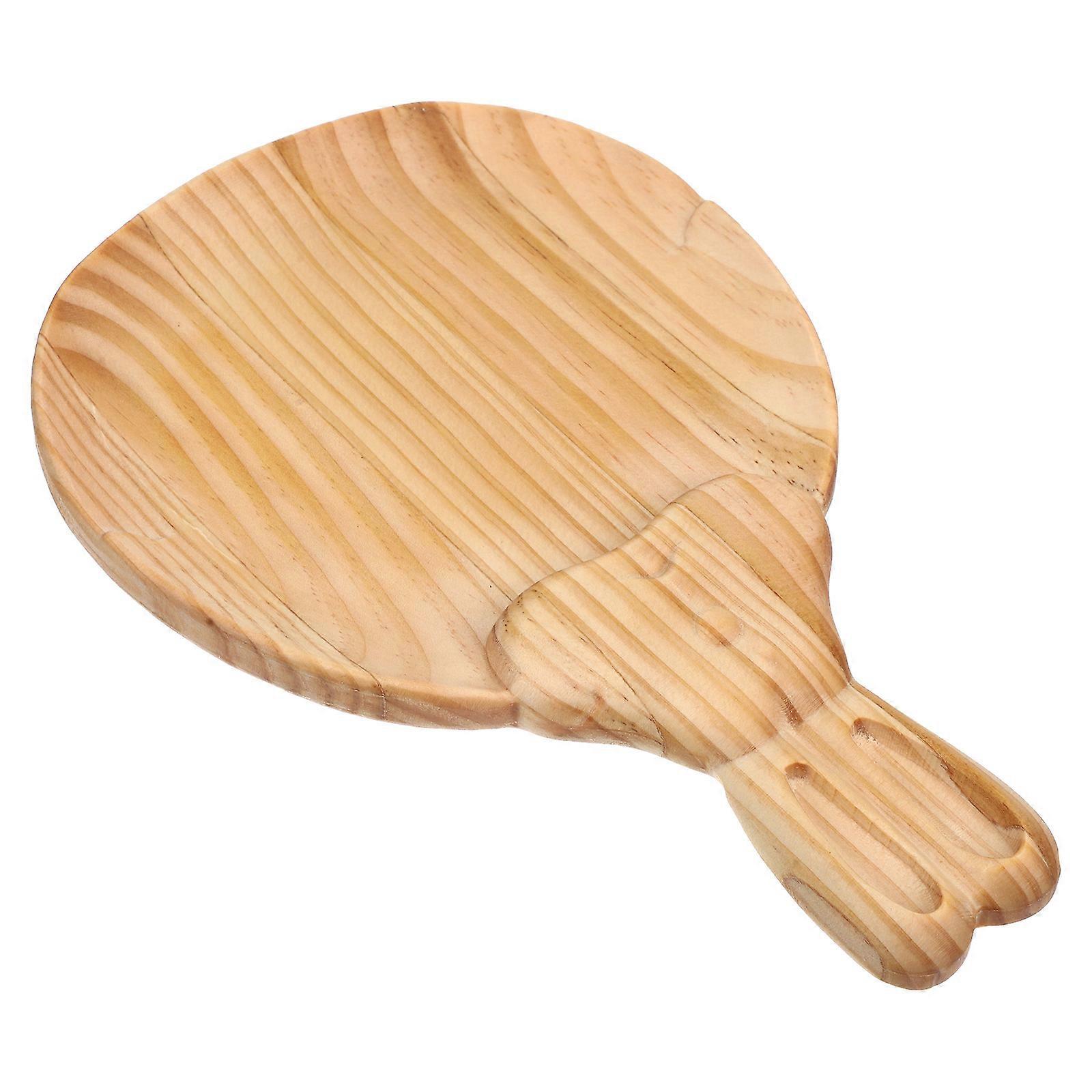 Easter Bunny Shaped Snack Serving Tray for Decoration with Smooth Surface Beige Synthetic Material