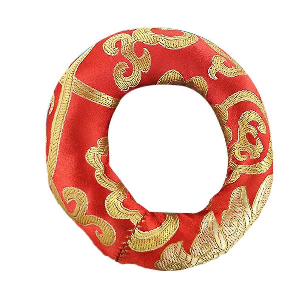 Sound Bowl Mat Cushion for Meditation Practitioners with Design Cotton Cloth 16X16X3.2CM 1Pack
