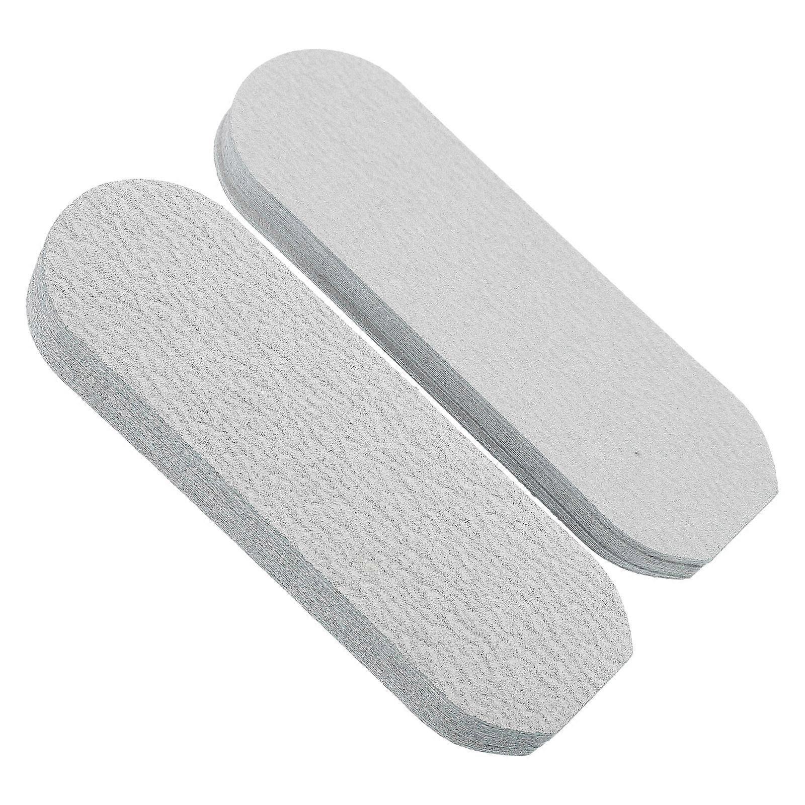Pedicure Foot File Refills with SelfAdhesive for Easy Replacement Grey Abrasive Paper 50pcs Portable Sheets