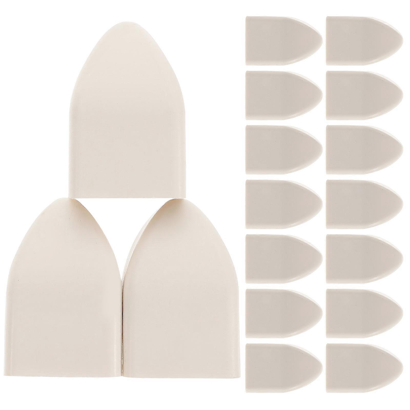 Balustrade Cap Plastic Fence Cover Protector For Outdoor Use Weatherproof Simple Design White 50Pack