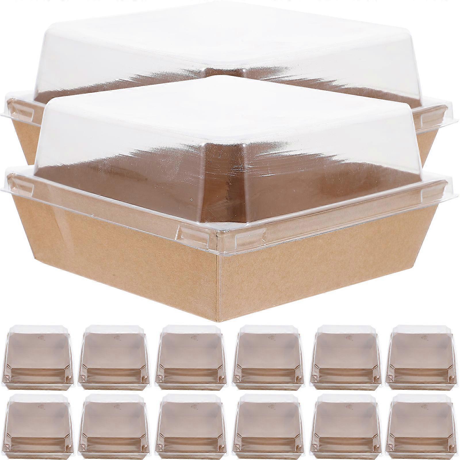 Portable Cake Packing Boxes with Lid for Storage Made of Sturdy Paper in Assorted Color 50pcs