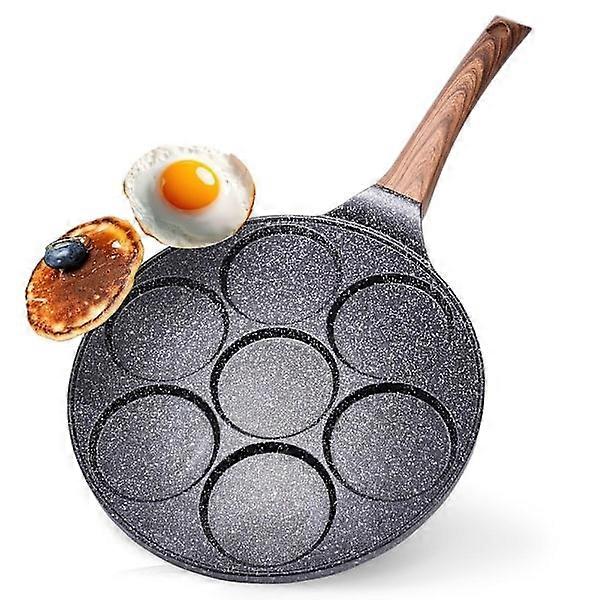 Granite frying pan 26 cm with 7 holes for all stoves
