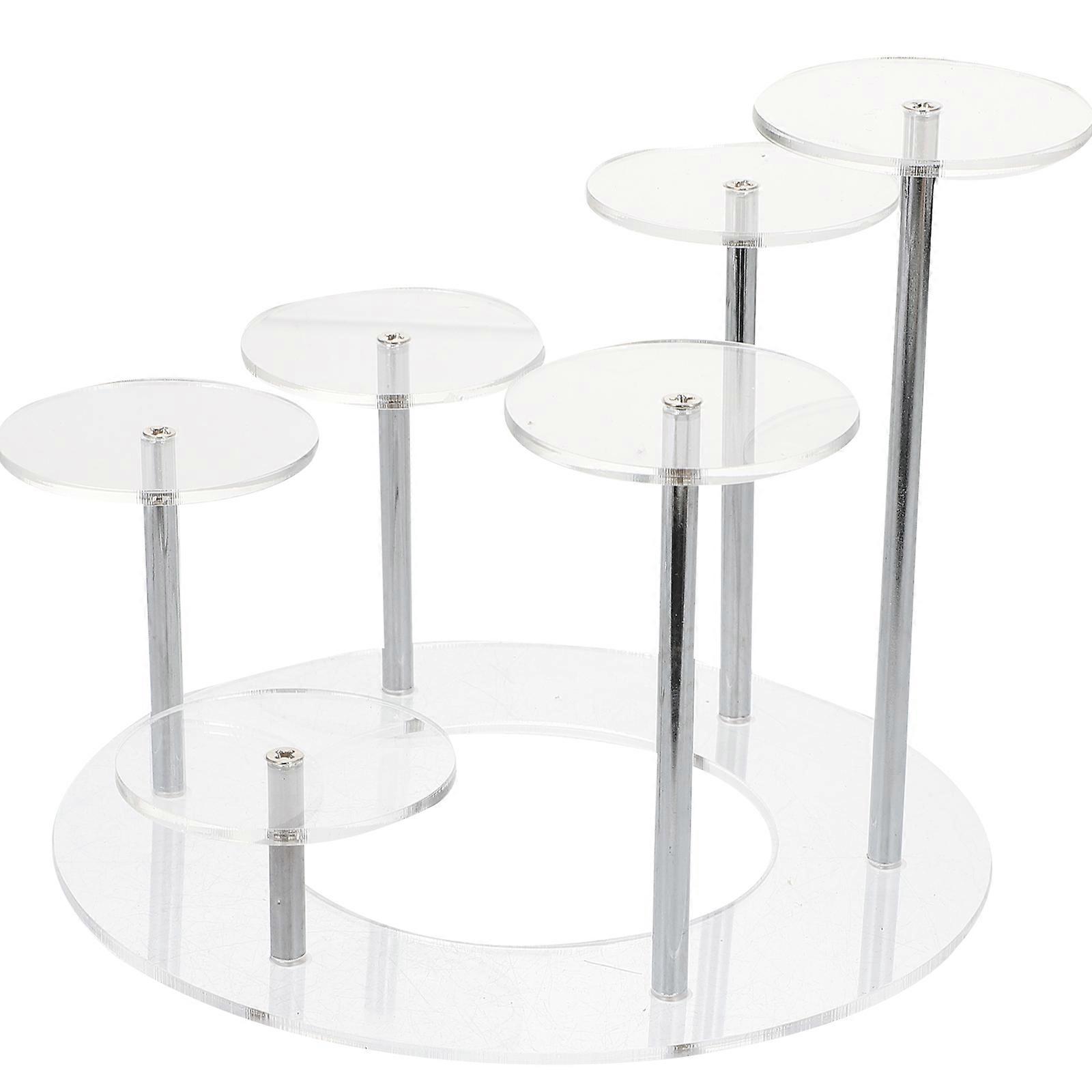 Clear Display Shelf Steel Storage Rack Multipurpose Toy Organization 5.7×5.7×4.9in 1Pack