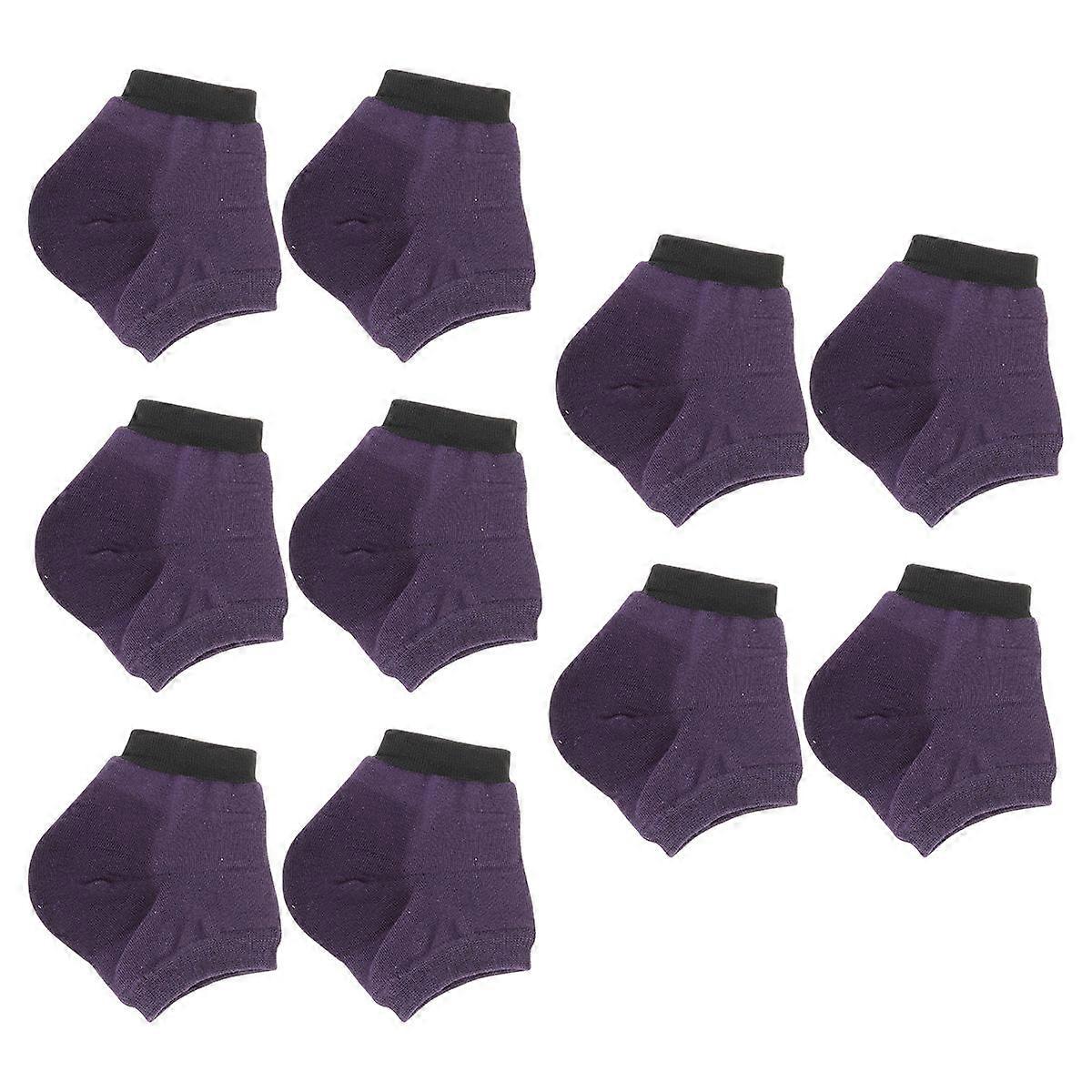Moisturizing Heel Socks for Dry Cracked Skin 5 Pairs Ankle Socks for Running, Walking & Daily Wear