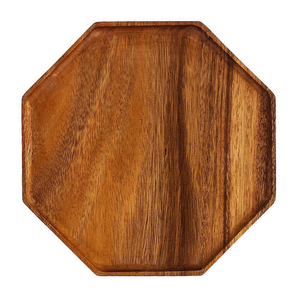 Pastoral Serving Plate for Home Use Light Brown Synthetic Material Snack Tray 1pc