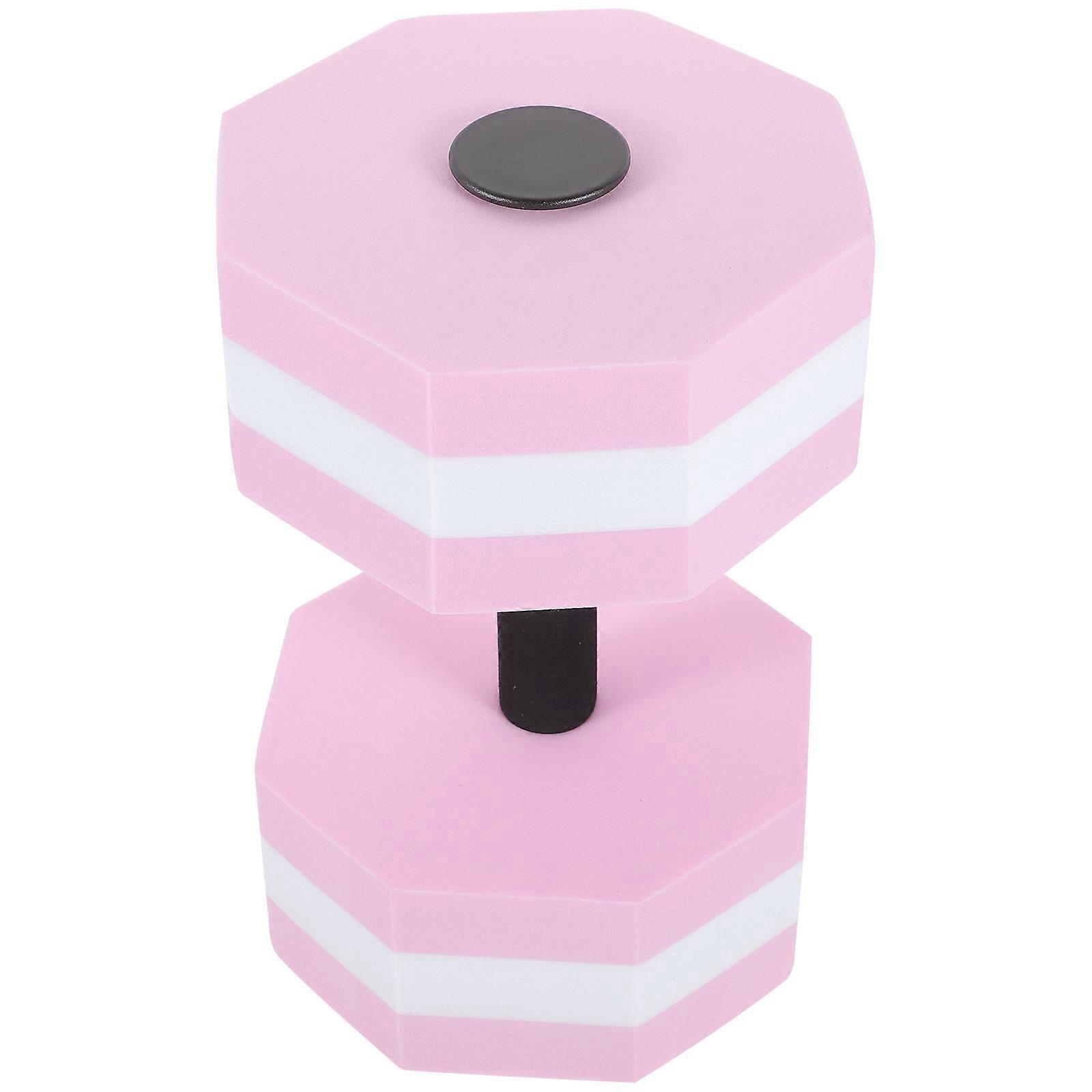 Aquatic Dumbbells For Pool Fitness Light Weight Hand Weights All Ages 27x17.5cm Pink EVA 1Set