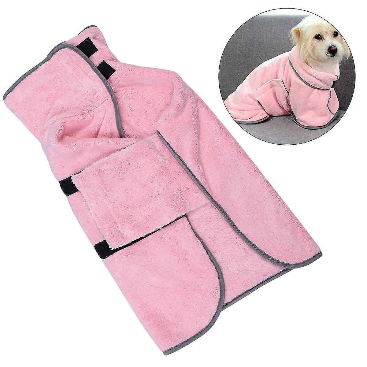 Thickened Super Absorbent Microfiber Pet Bathrobe for Dogs – Fast Drying, Warm & Comfortable Towel Robe for Easy Wear