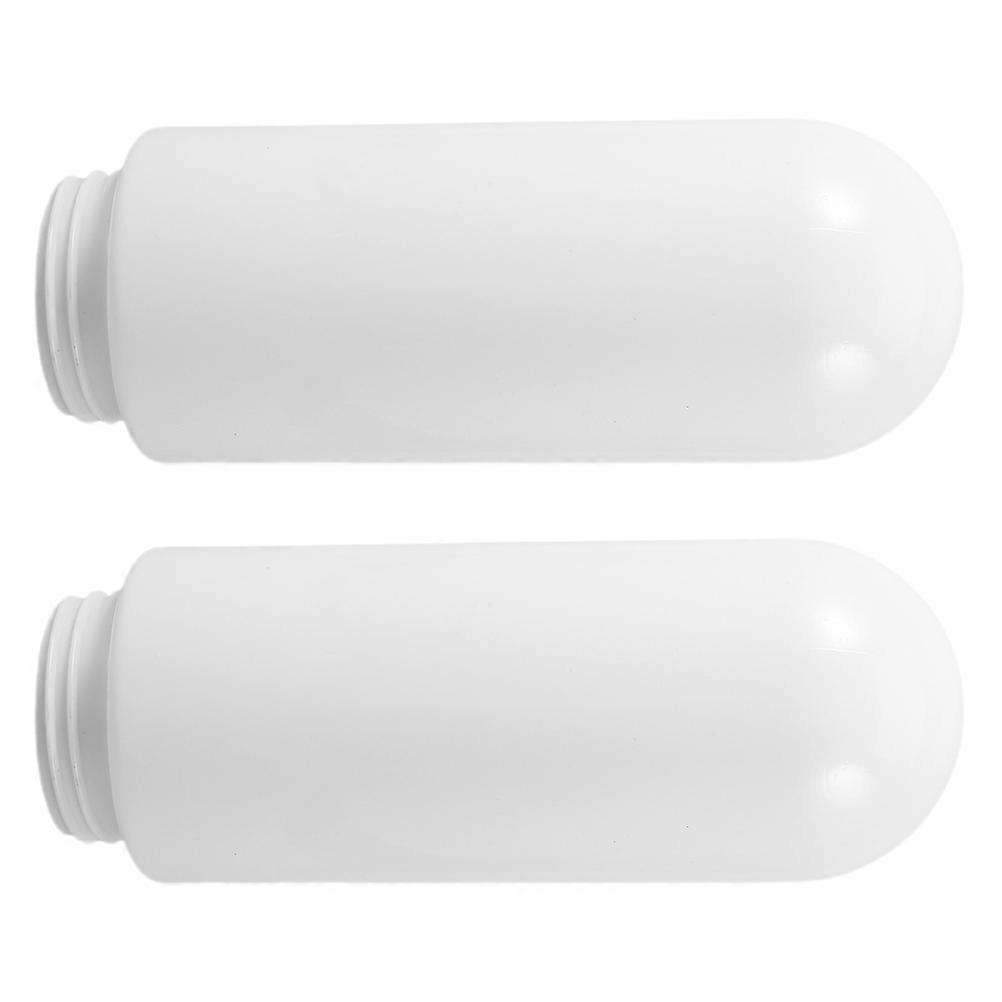 2pcs Plastic Lampshade Replacement Cylinder Outdoor Pathway Lampshade Screw On Globe Bulb Guard For Table Chandelier White Floor Light Shade Cover