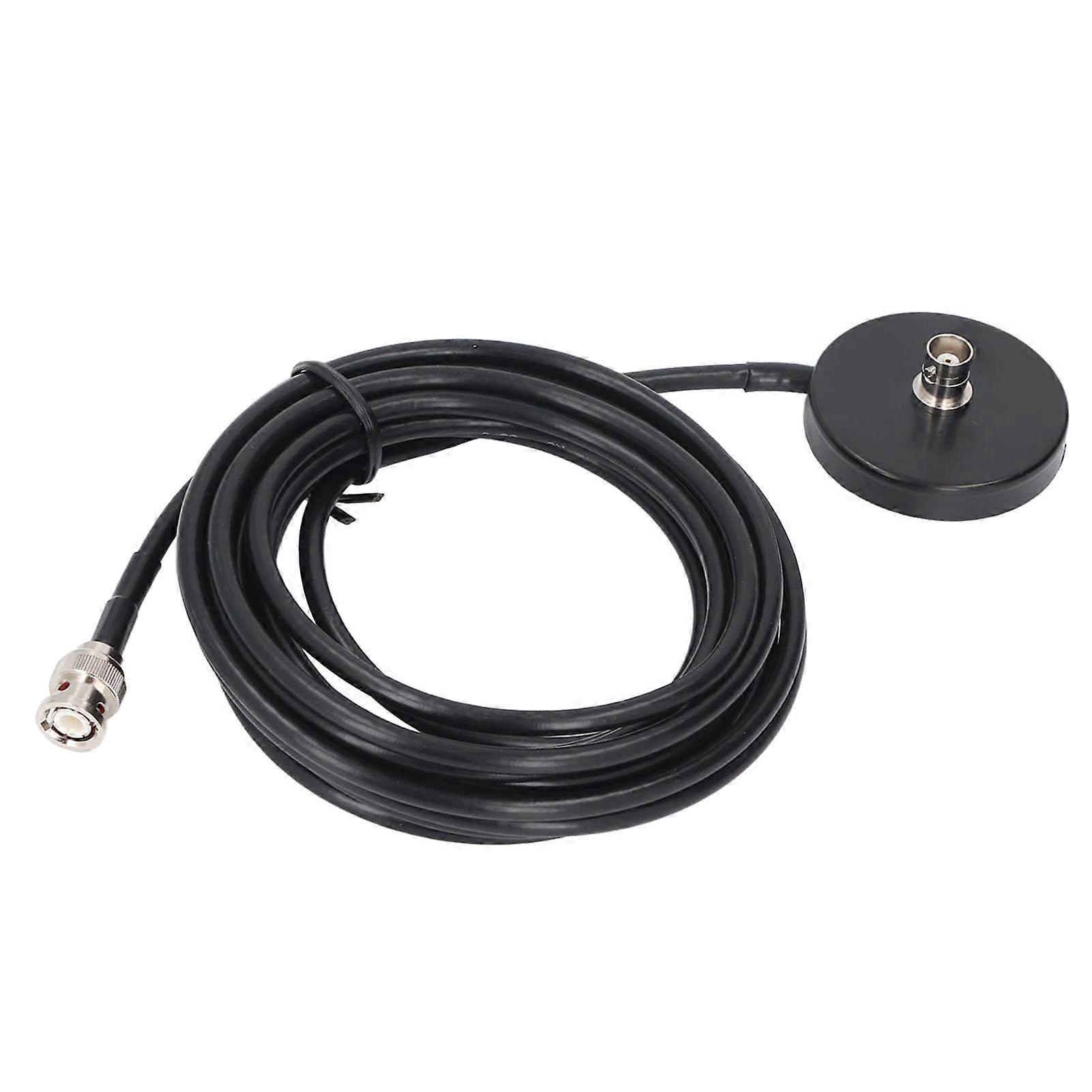 Portable BNC Magnetic Mount BNC Male To BNC Female With 5M RG58 Coaxial Cable For CB Radio, Vehicle Radio, 2-Way Radio