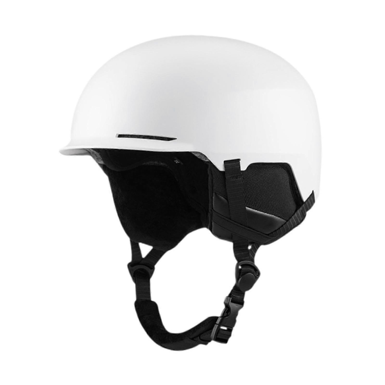 Casque de ski Casque de snowboard Casque de planche à roulettes amovible respirant Casque de neige pour les sports d’hiver Cyclisme Blanc