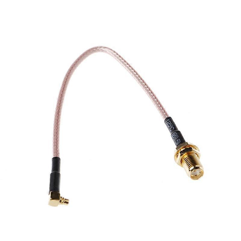 OOTDTY SMA Female to MMCX Male Right Angle Pigtail Cable RG316 15cm 6"