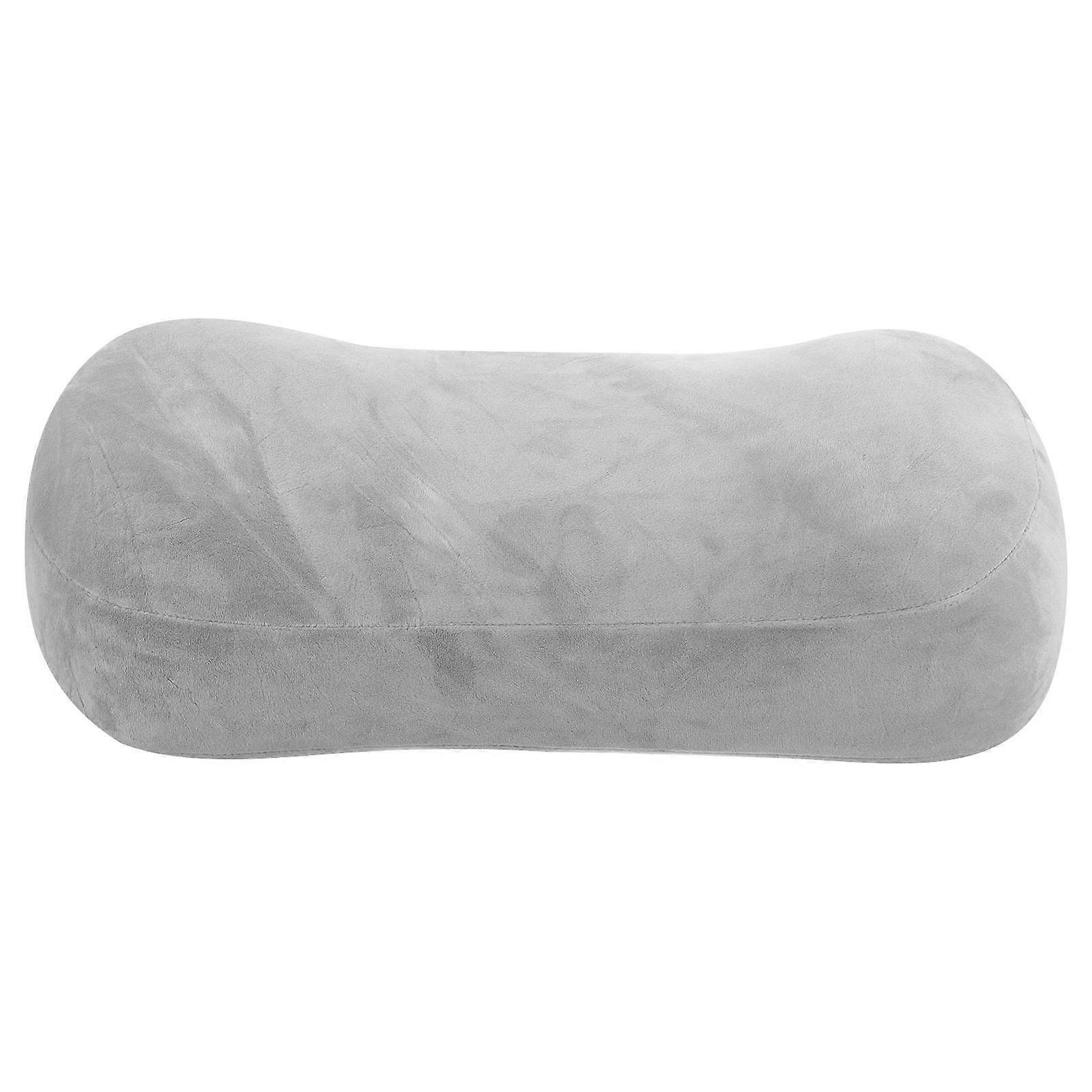 Grey Memory Foam Neck Cushion for Home Use Ergonomic Travel Pillow Supports Head and Neck 7.9 Inches
