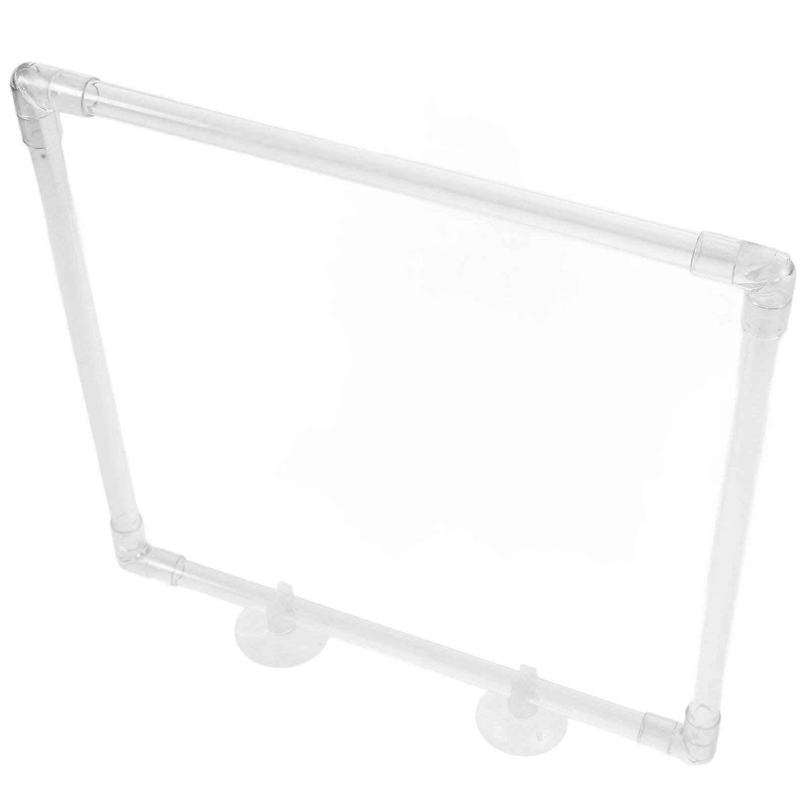 Fish Feeding Ring Aquarium Floating Feeder Square Frame With Suction Cup WasteReducing Fish Tank Feeding Tool Reusable Acrylic Feeding Ring