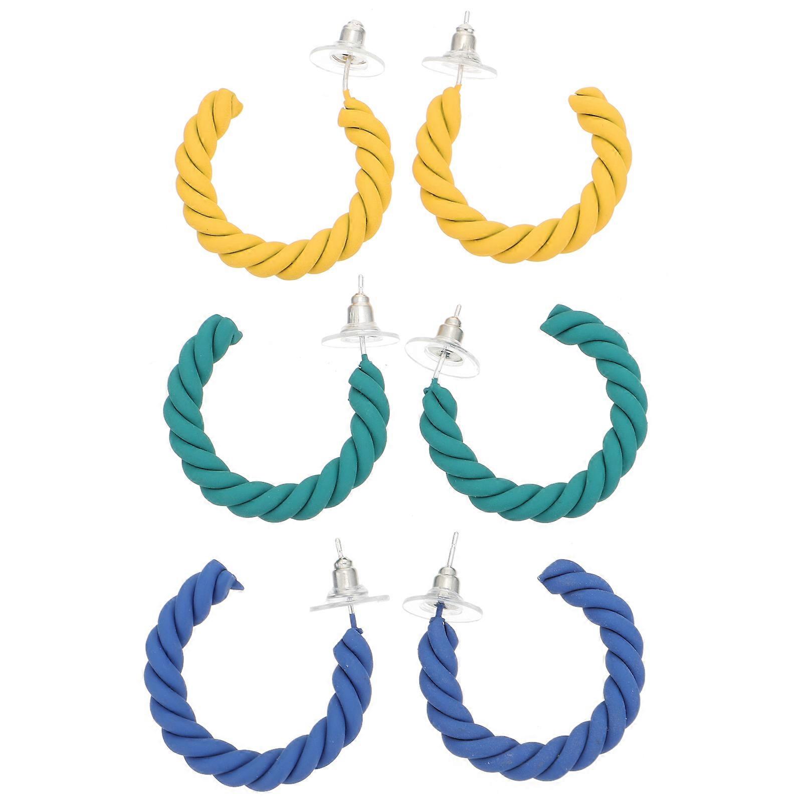 Fashionable Twisted Shape Earrings Matching Any Look, Rust-resistant and Lightweight