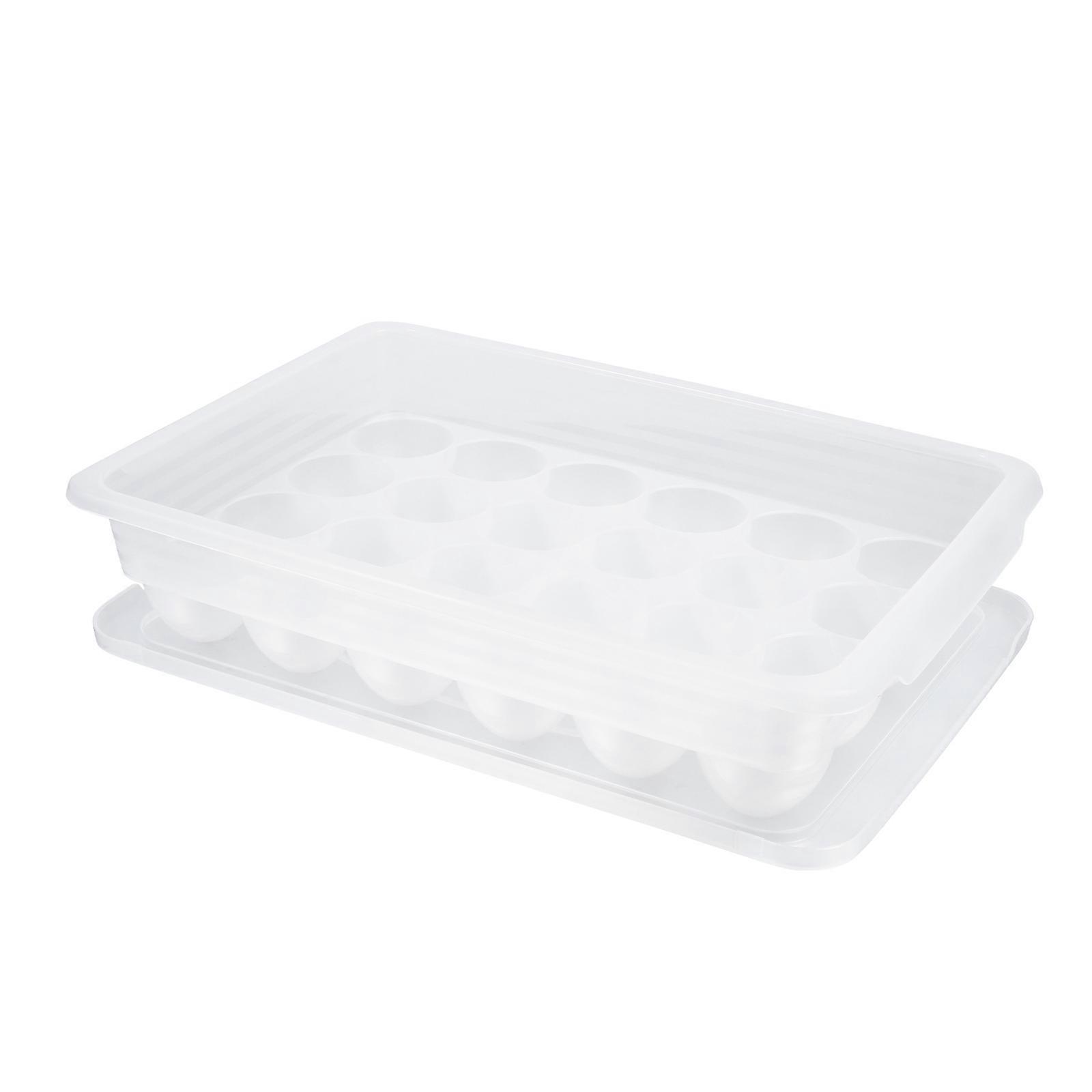 Egg Container with Large Capacity, Safe Preservation Box for Kitchen Organization