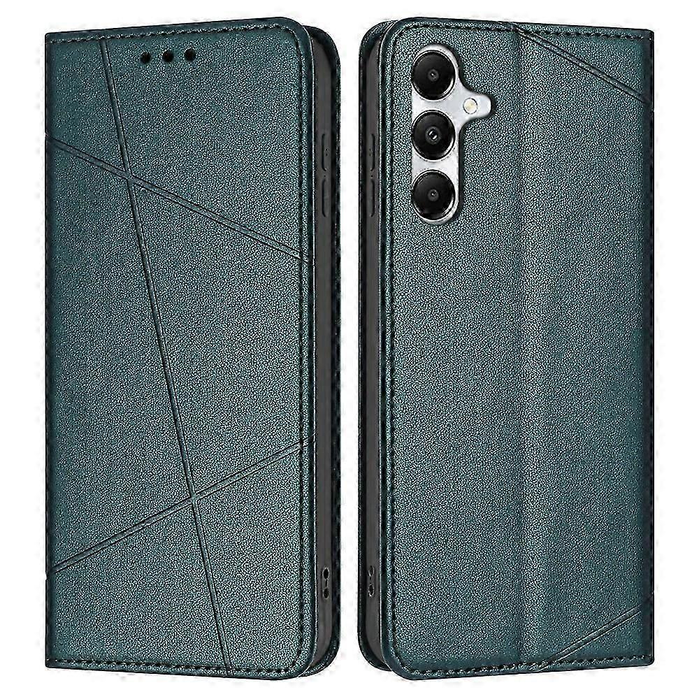 متوافق مع Samsung Galaxy A56 5G Wallet Case Line مطبوع من الجلد القابل للطي غطاء الهاتف مع حامل