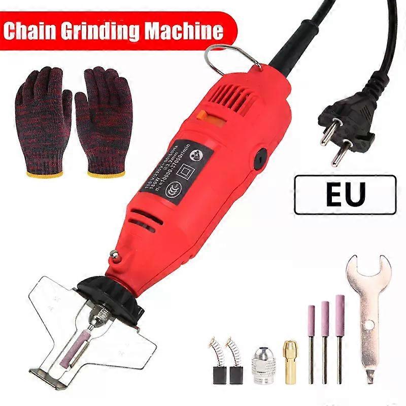 Electric Saw Sharpening Kit Mini Sharpening Grinder Polishing Kit Saw Chain Attachment Kit Tool Drill Rotary Accessories Set
