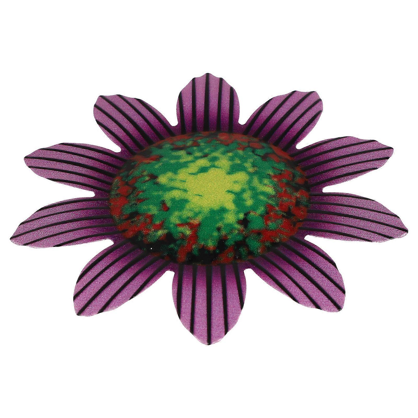 Unique Iron Flower Shaped Wall Decor Suitable For Indoor Use Home Decoration Purple 1Set