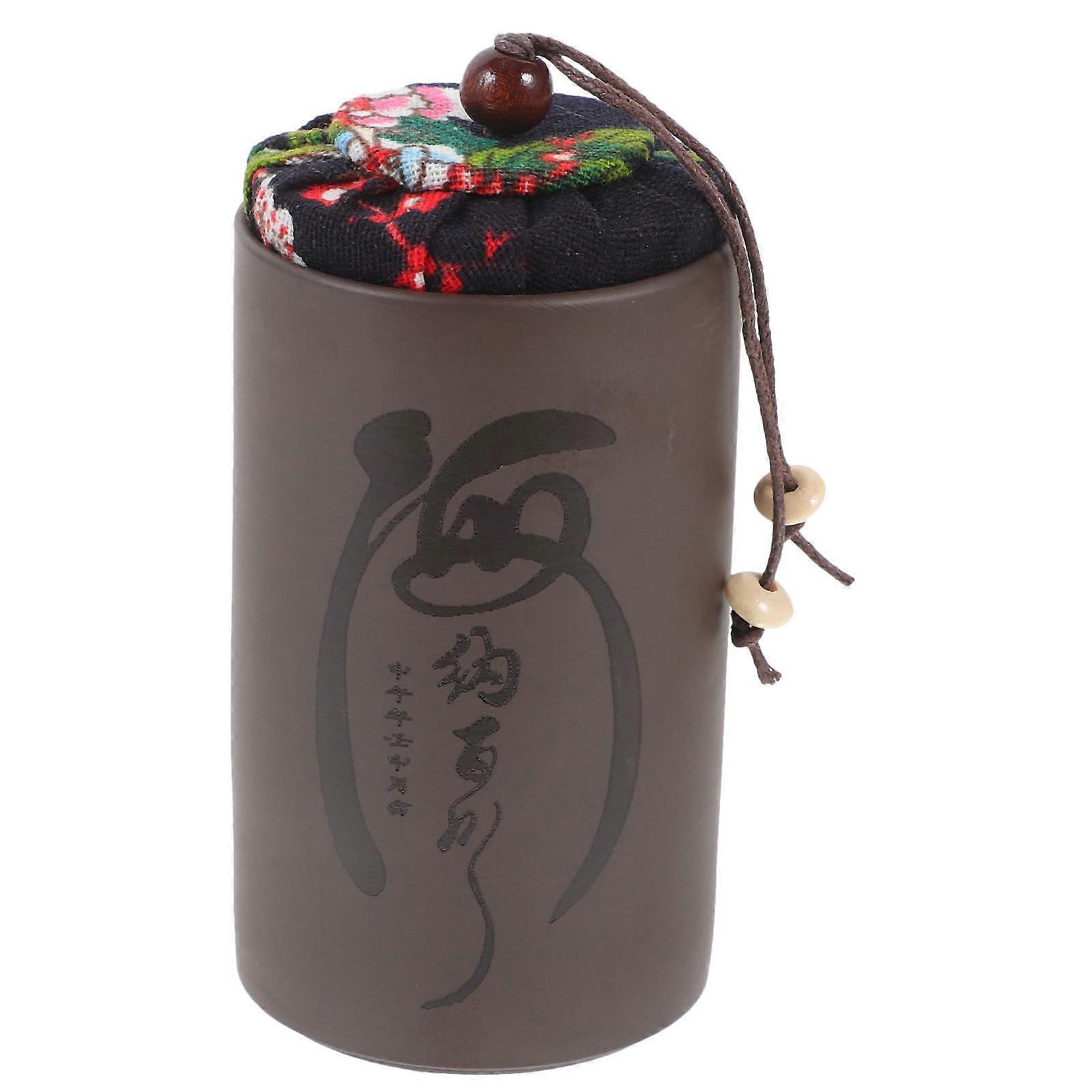 Purple Clay Sealed Storage Canister for Coffee Beans Snacks and Tea Ideal for Kitchen Use Coffee Color 1Pc