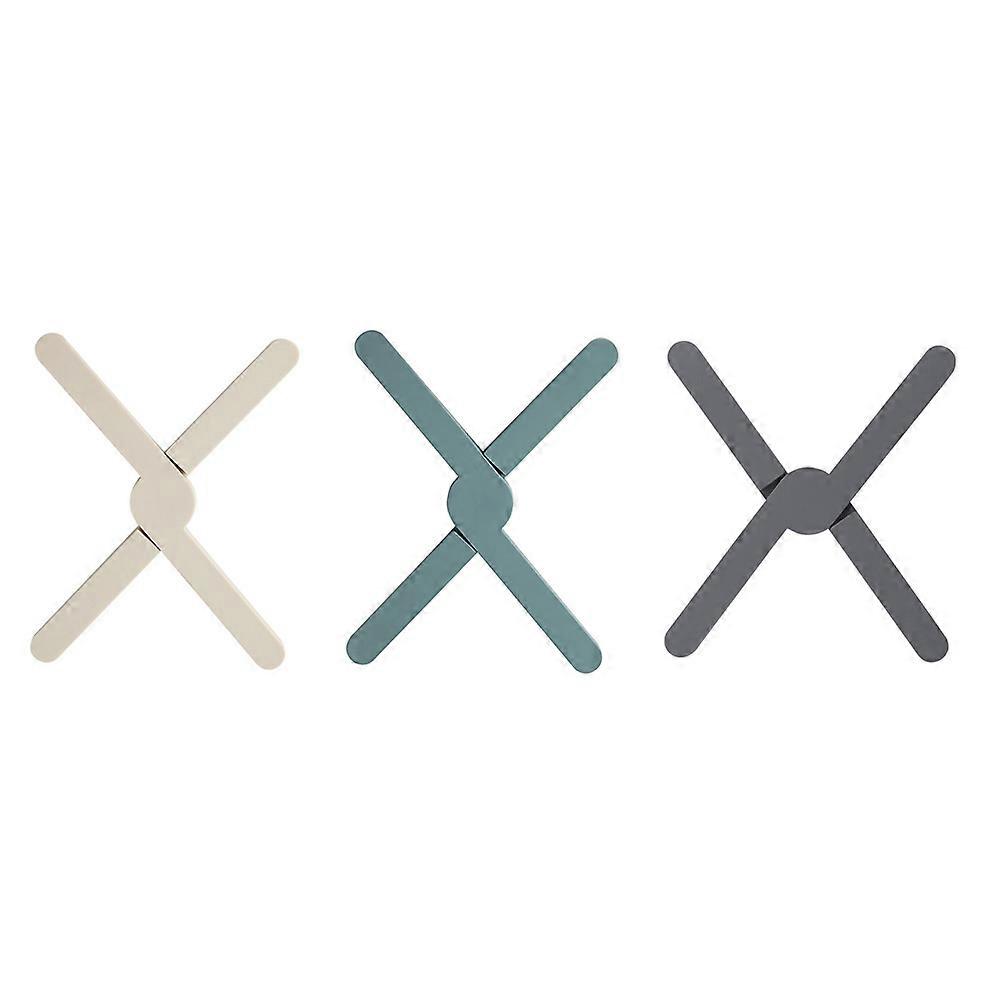 Heat Insulation Pad for Pot 3Pcs Foldable Kitchen Accessories Design Non-Slip for Household Users