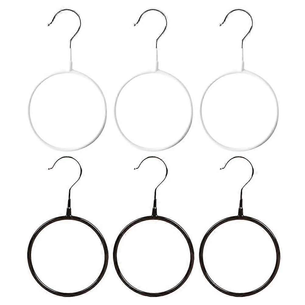 6Pcs Scarf Holder Organizer For Home Use With Circular Shape In Assorted Color