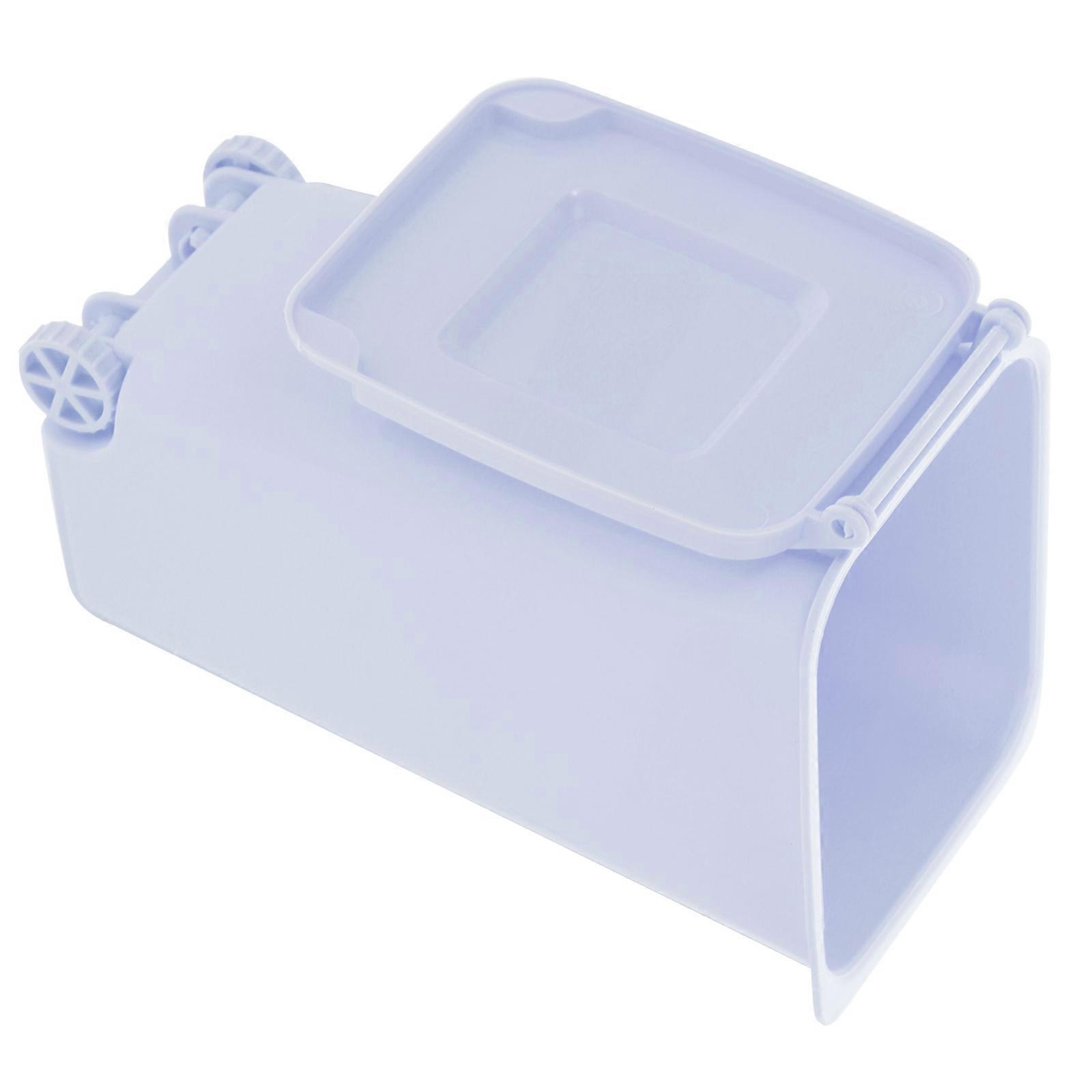 Tiny Waste Bucket Small Desk Trash Can for Office Use Compact Shape Blue PP 1Set