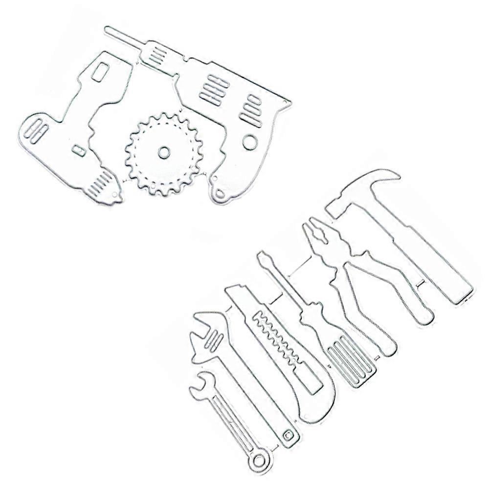 Multi-Purpose Cutting Die Craft Making Stencils For DIY Projects 2Pcs Hand Embossing Tool Carbon Steel