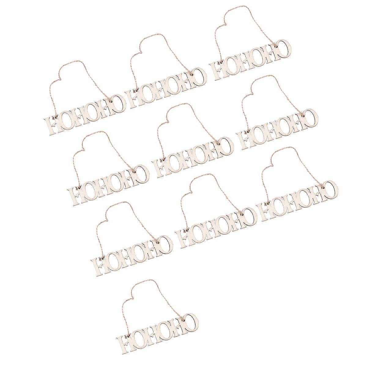 Light Yellow Christmas Decorative Pendant for Adornment Perfect for Holiday Parties and Trees, Synthetic Material, 10pcs