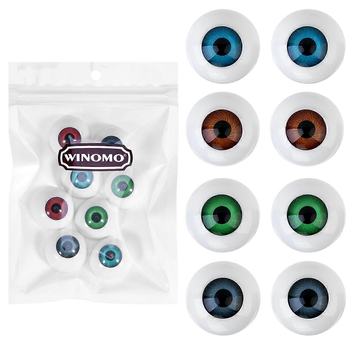 Creepy Eyeball Halloween Props 8Pcs Assorted Color Plastic Eyeballs For Parties Celebrations And Gatherings