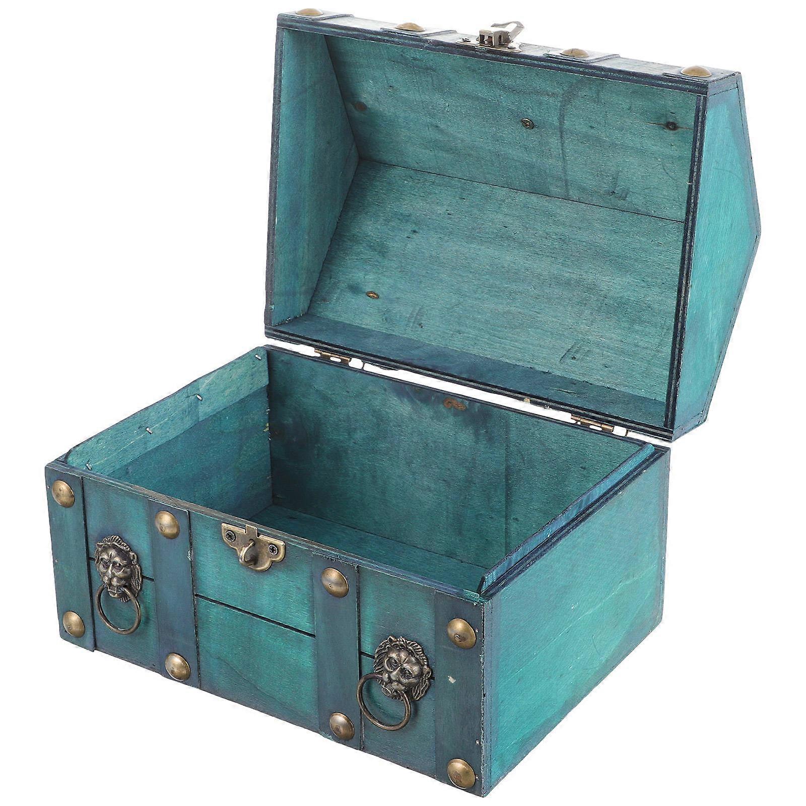 Retro Style Jewelry Storage Box for Rings Necklaces Earrings with Smooth Touch Multi Color 6x4x3 Inches