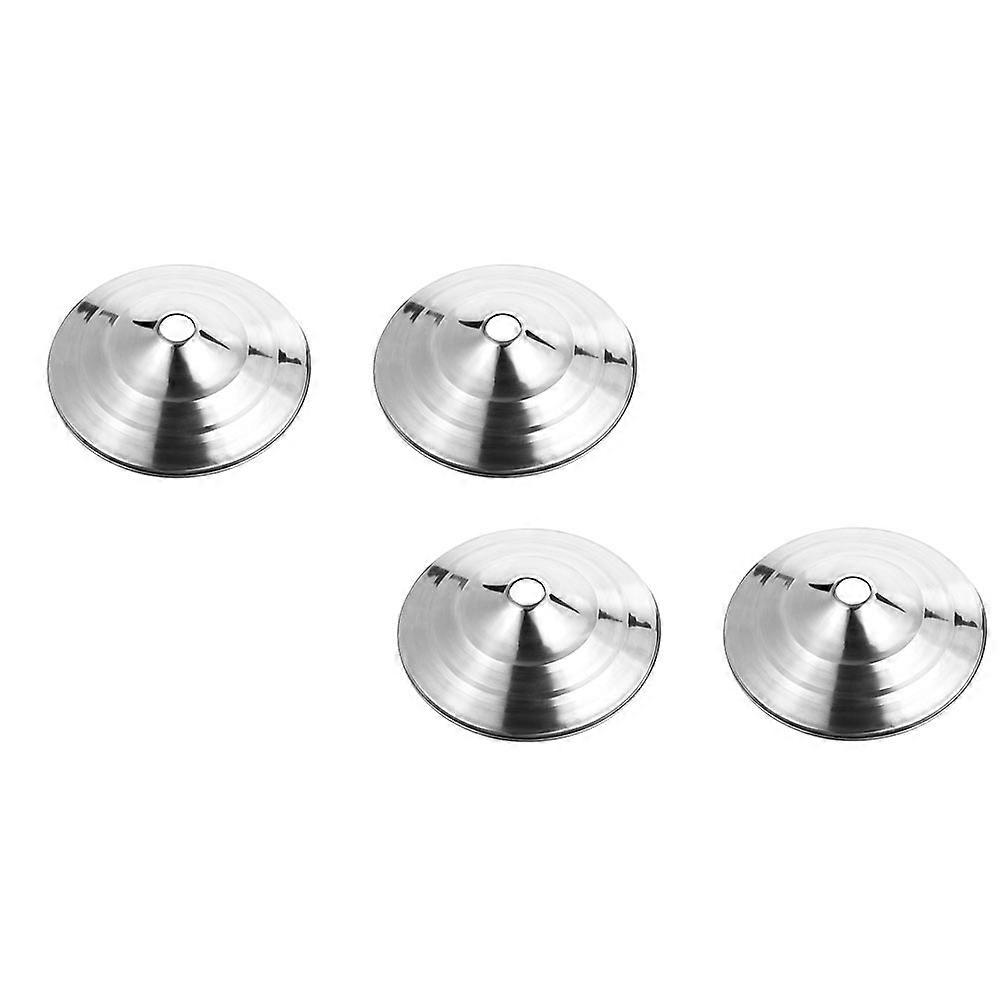 Flagpole Support 4Pcs Round Flagpole Base Designed For Homeowners Business Owners For Various Occasions In Silver