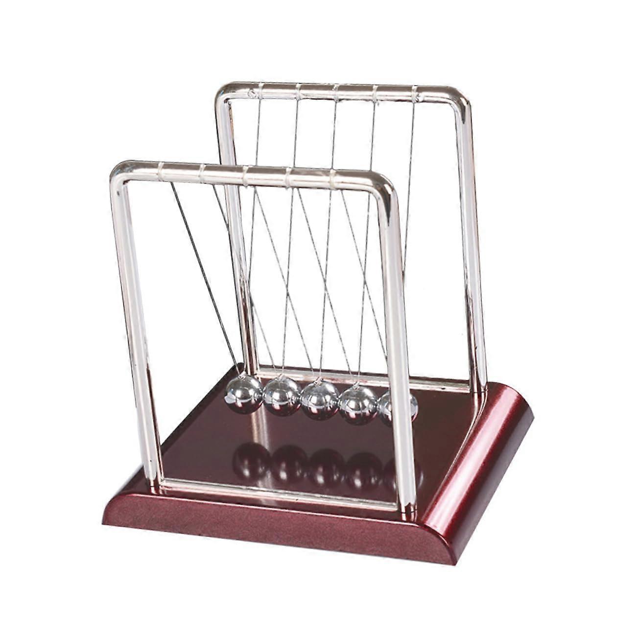 Large Newton Pendulum Ball with Square Pattern Desk Toy and Decorative Ornament for Office and Home