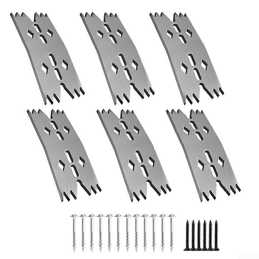 Stainless Steel Woodworking Clamp Set Metal Fixing Tool for Vise DIY Fastening Method with Enhanced Grip Teeth 6 Pieces