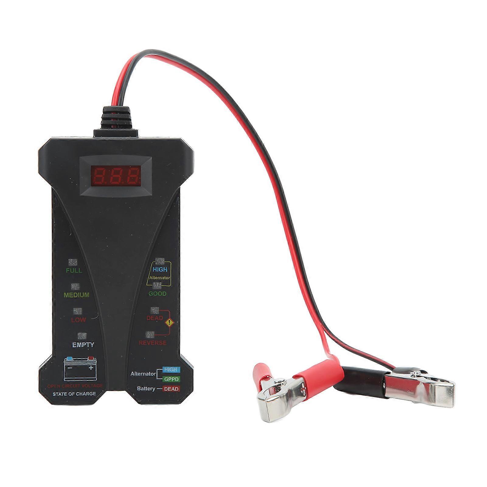 Car battery diagnostic tool - 12V capacity tester with load scanner