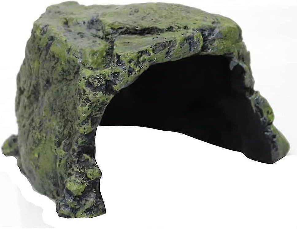 Reptile Rock Hideout Cave, Aquarium Habitat Dcor For Tortoise, Reptiles, Small Lizards, Turtles, Bearded Dragon Tortoise (cube Shape) 2025
