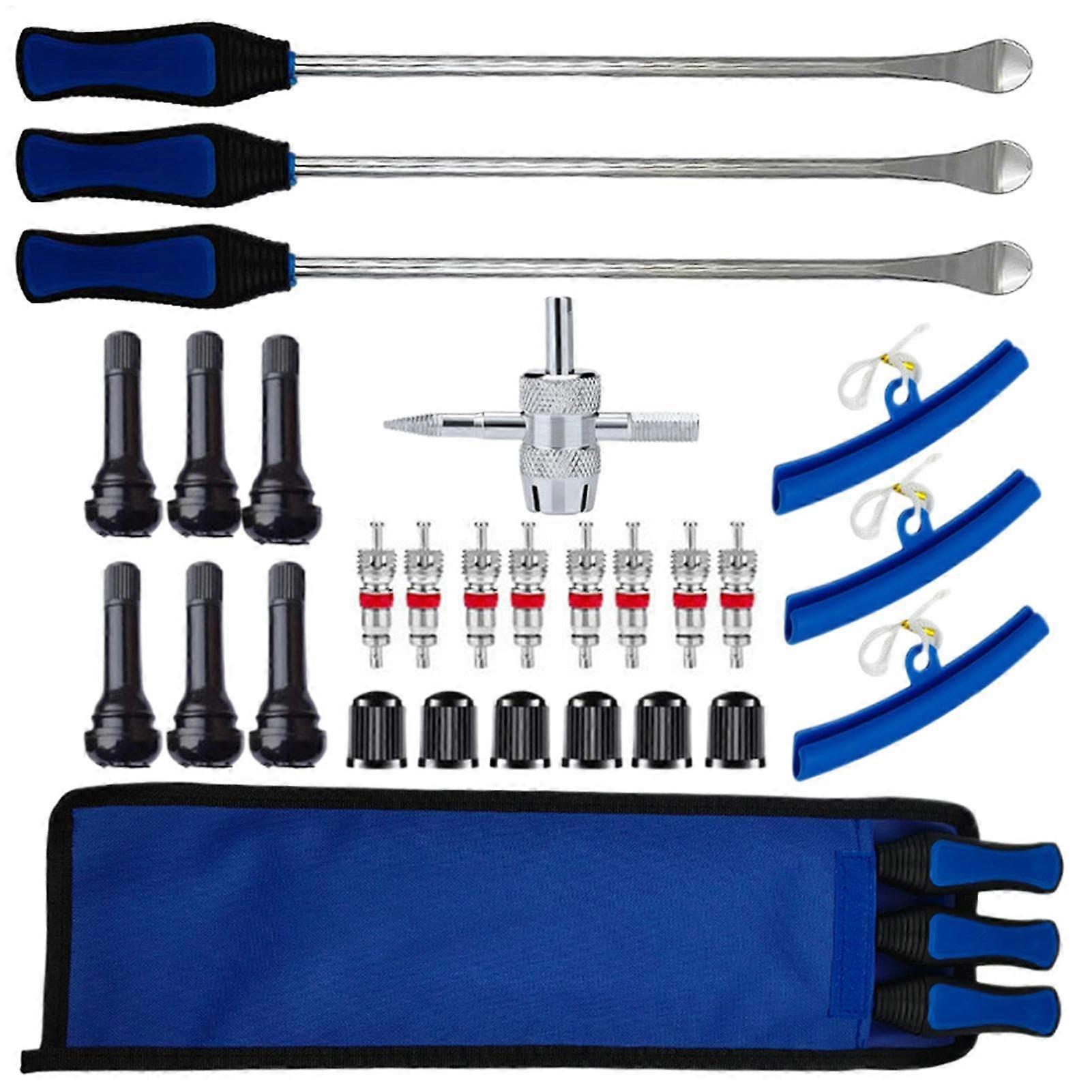 Tyre Tools for Tyre Changing - Long Tyre Iron Set, Portable Motorcycle Tyre Changer, Tyre Removal and Lever Tool for M