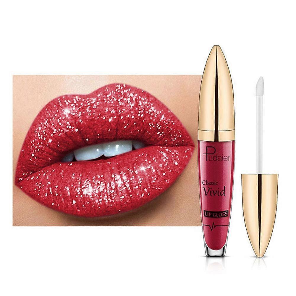 Long Lasting Diamond Lip Gloss Matte To Shiny 16H Wear Moisturizing Non Sticky Lipstick With Chamomile Extract