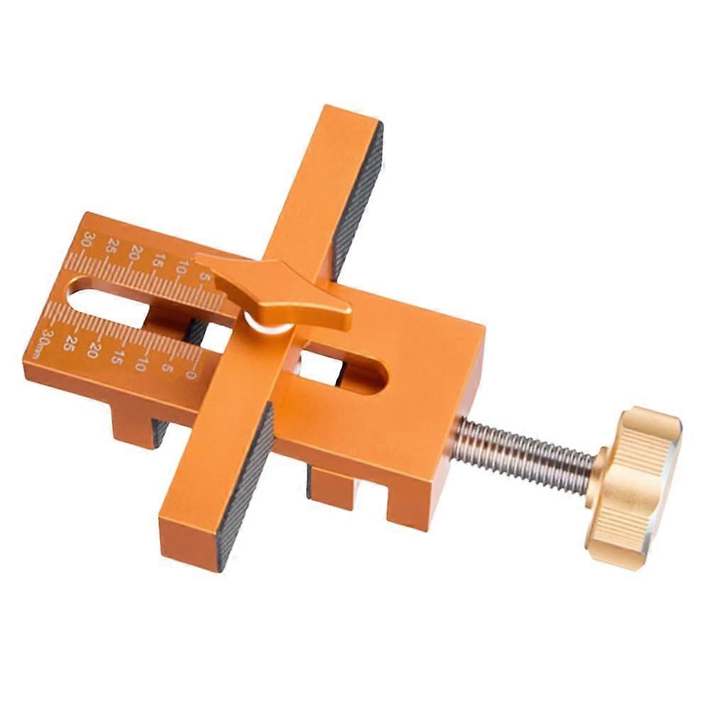 Woodworking Mounting Devices with Adjustable Clamping, Aluminum, Cabinet Door, 7–40 mm Positioning Tool