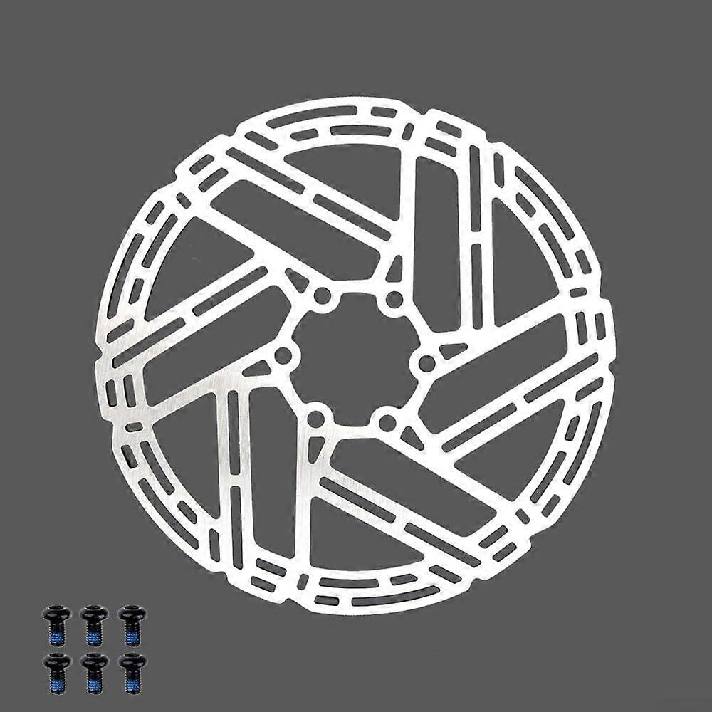 Brake Disc for Mountain Bikes Choose Between 140mm and 160mm with Secure 6 Bolt Setup (2x160MM silver)