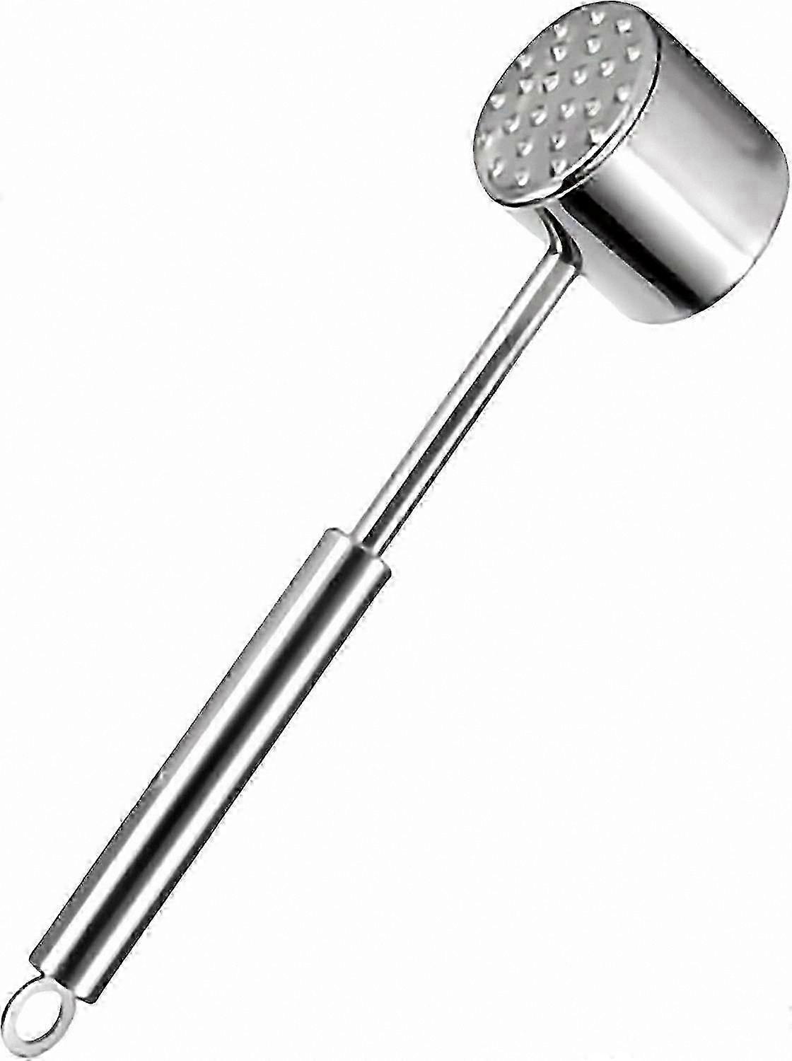 Stainless Steel Meat Tizer Tool - Heavy Duty Hammer for Chicken and Meat Preparation