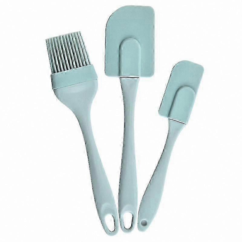 3-Piece Silicone Cake Spatula Set Non-Stick Cream Scraper Tool for Baking and Decorating